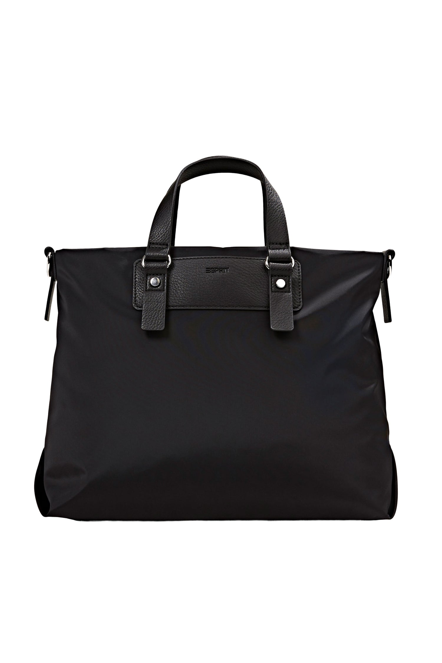 Recycelt: Nylon-Tasche mit Details in Leder-Optik