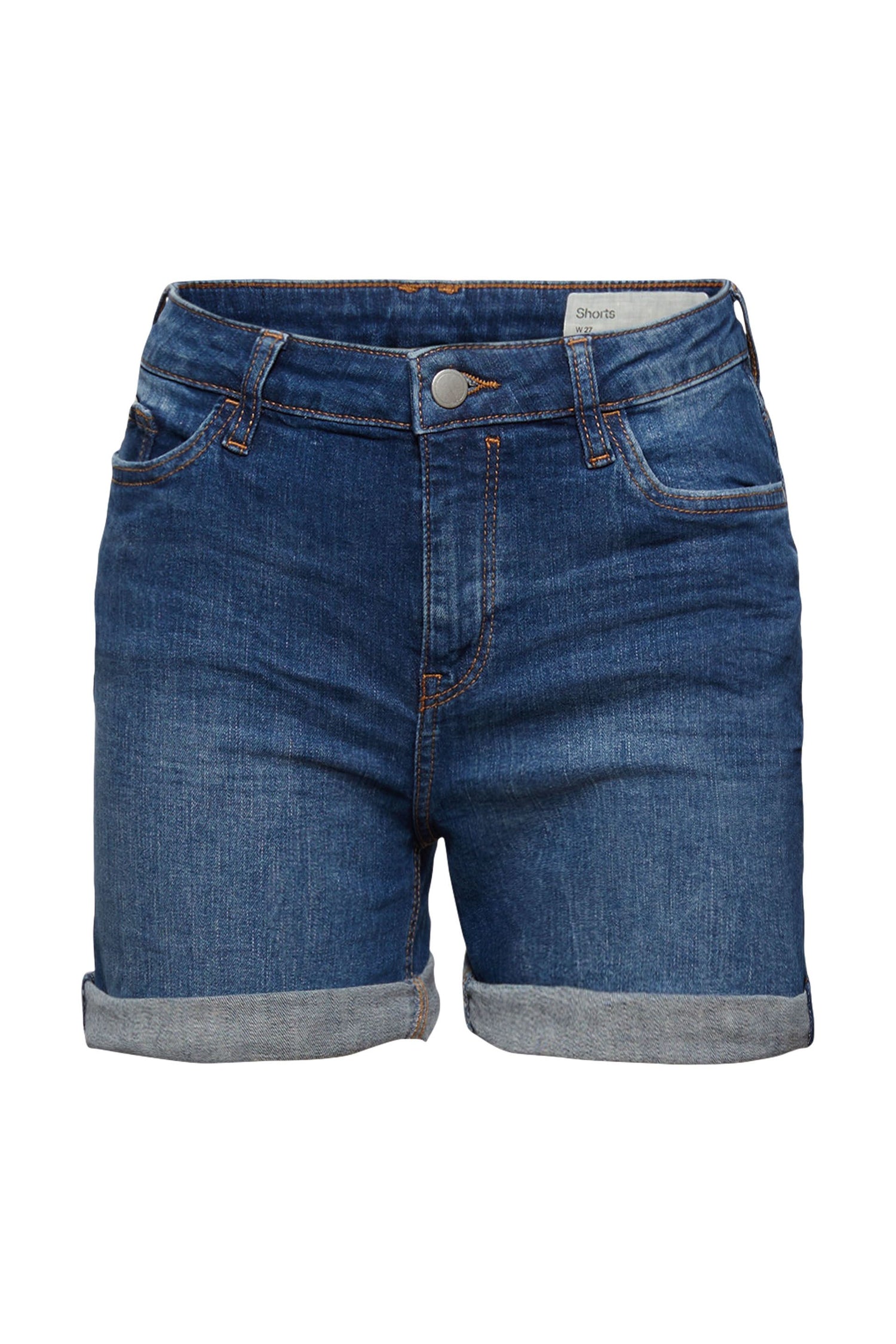 Shorts aus Stretch-Denim