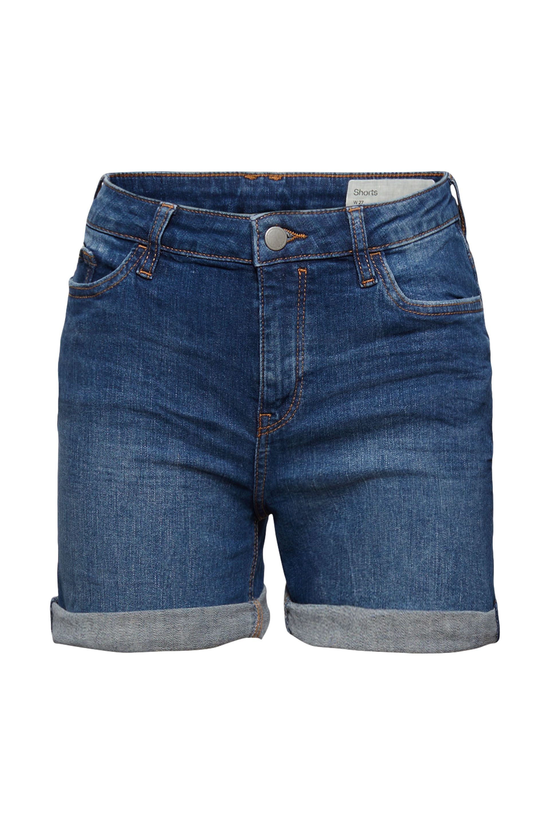 Shorts aus Stretch-Denim