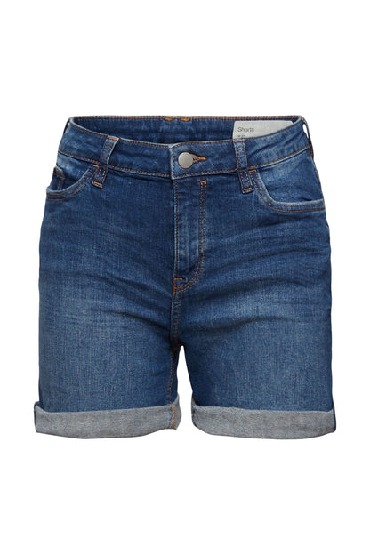 Shorts aus Stretch-Denim