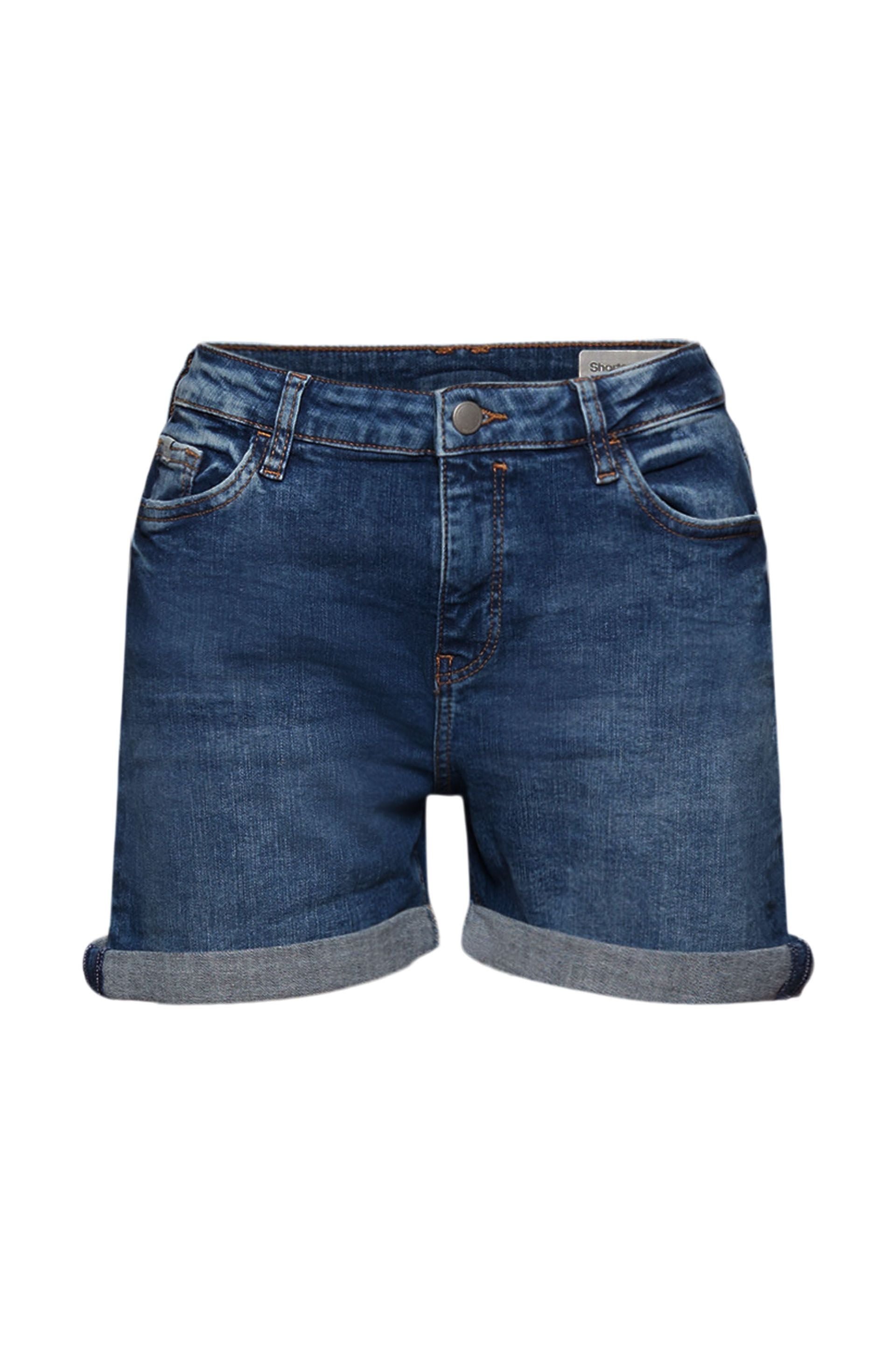 Shorts aus Stretch-Denim