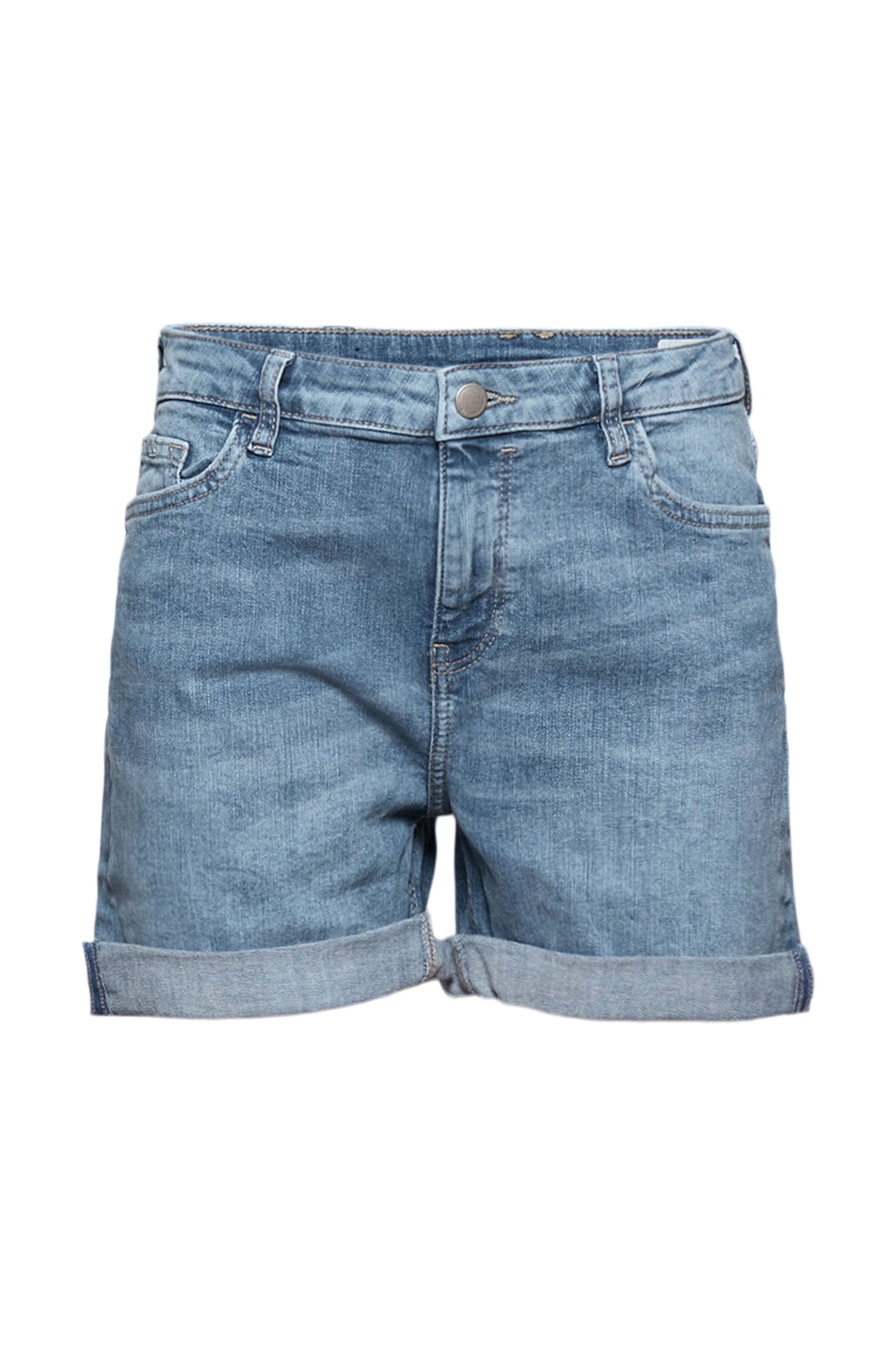 Shorts aus Stretch-Denim