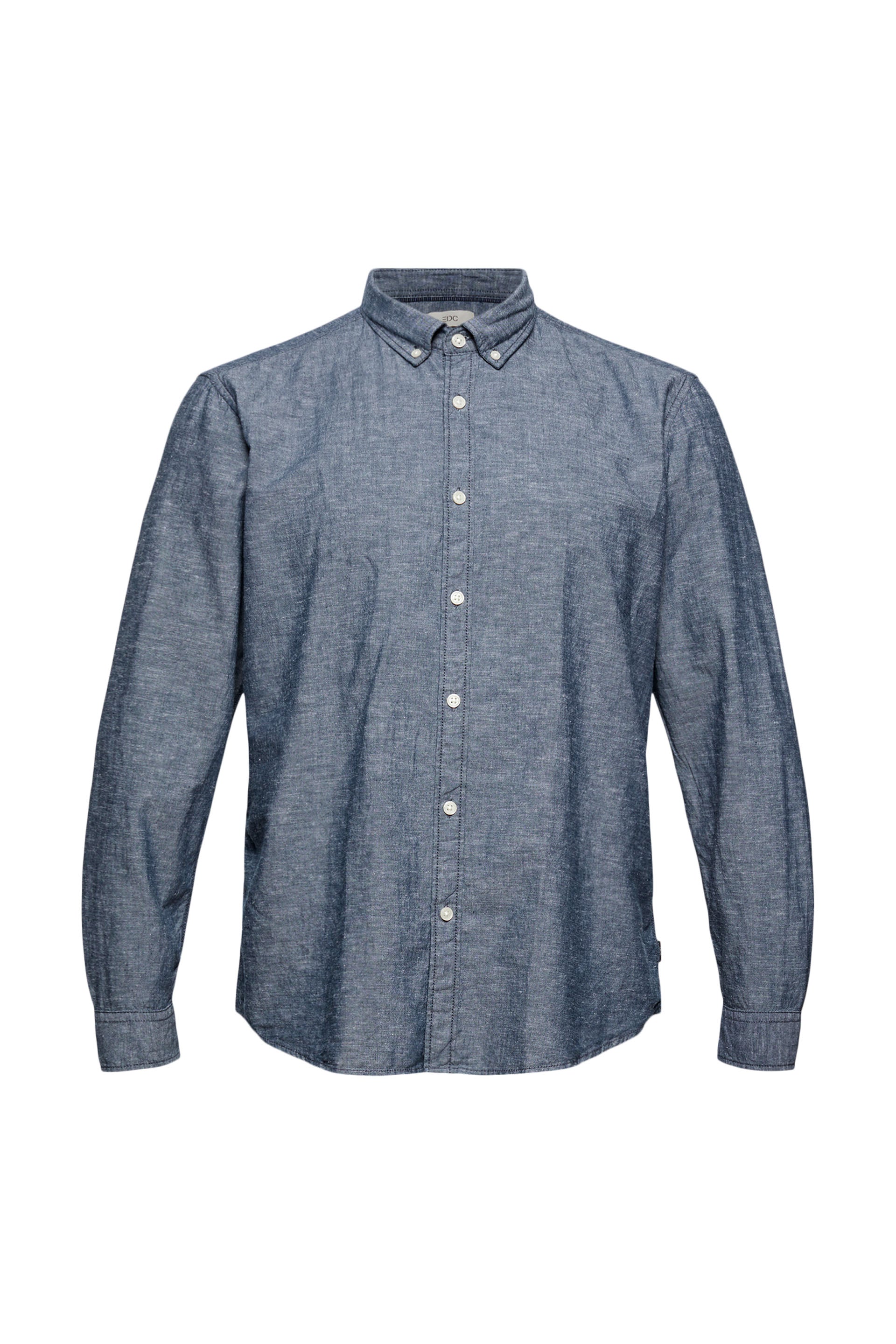 Leinen/Organic Cotton: Button-Down-Hemd