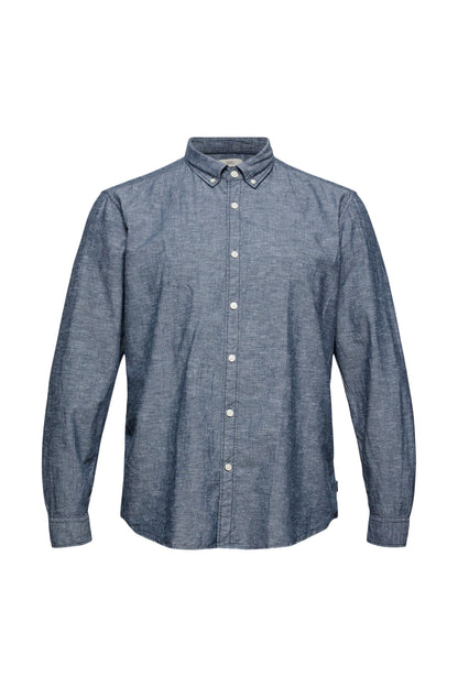 Leinen/Organic Cotton: Button-Down-Hemd