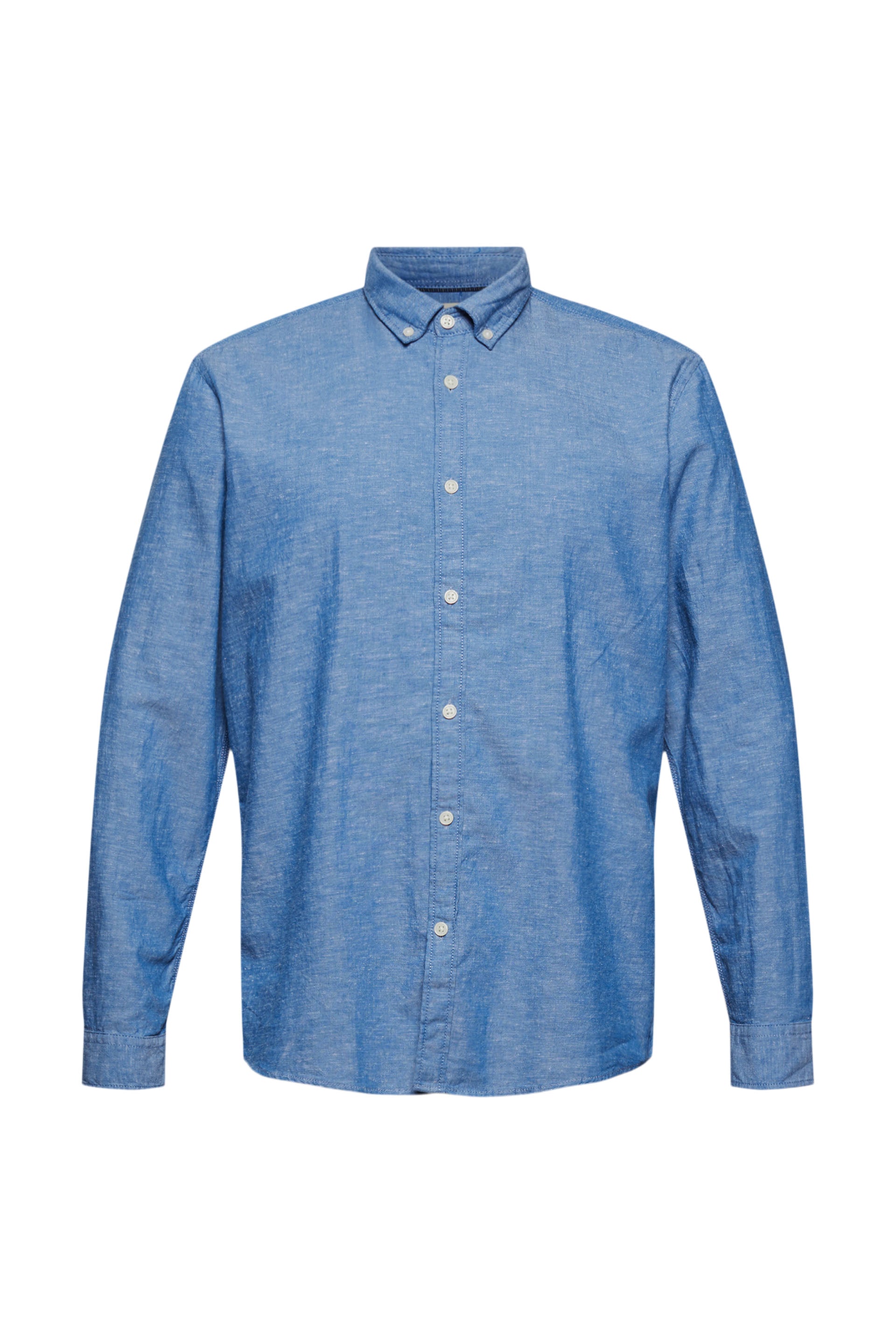 Leinen/Organic Cotton: Button-Down-Hemd