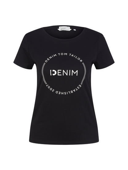 T-Shirt mit Logo Print