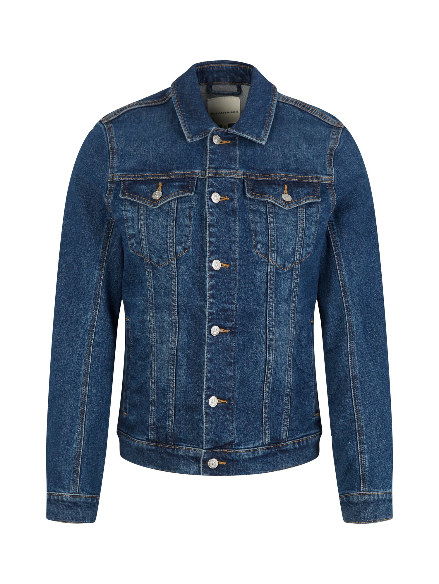 Jeansjacke mit leichter Waschung