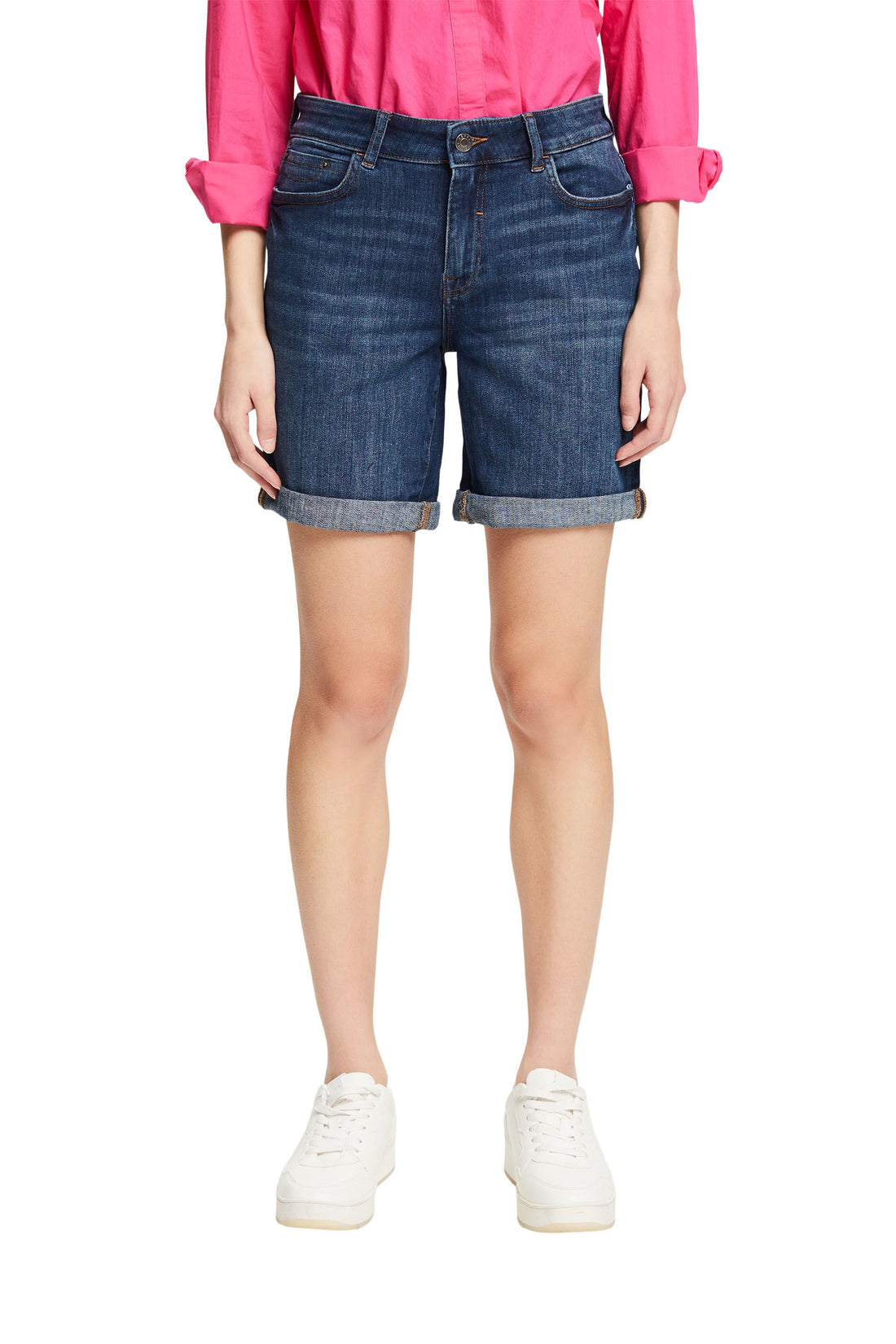 Jeans-Shorts mit Stretch