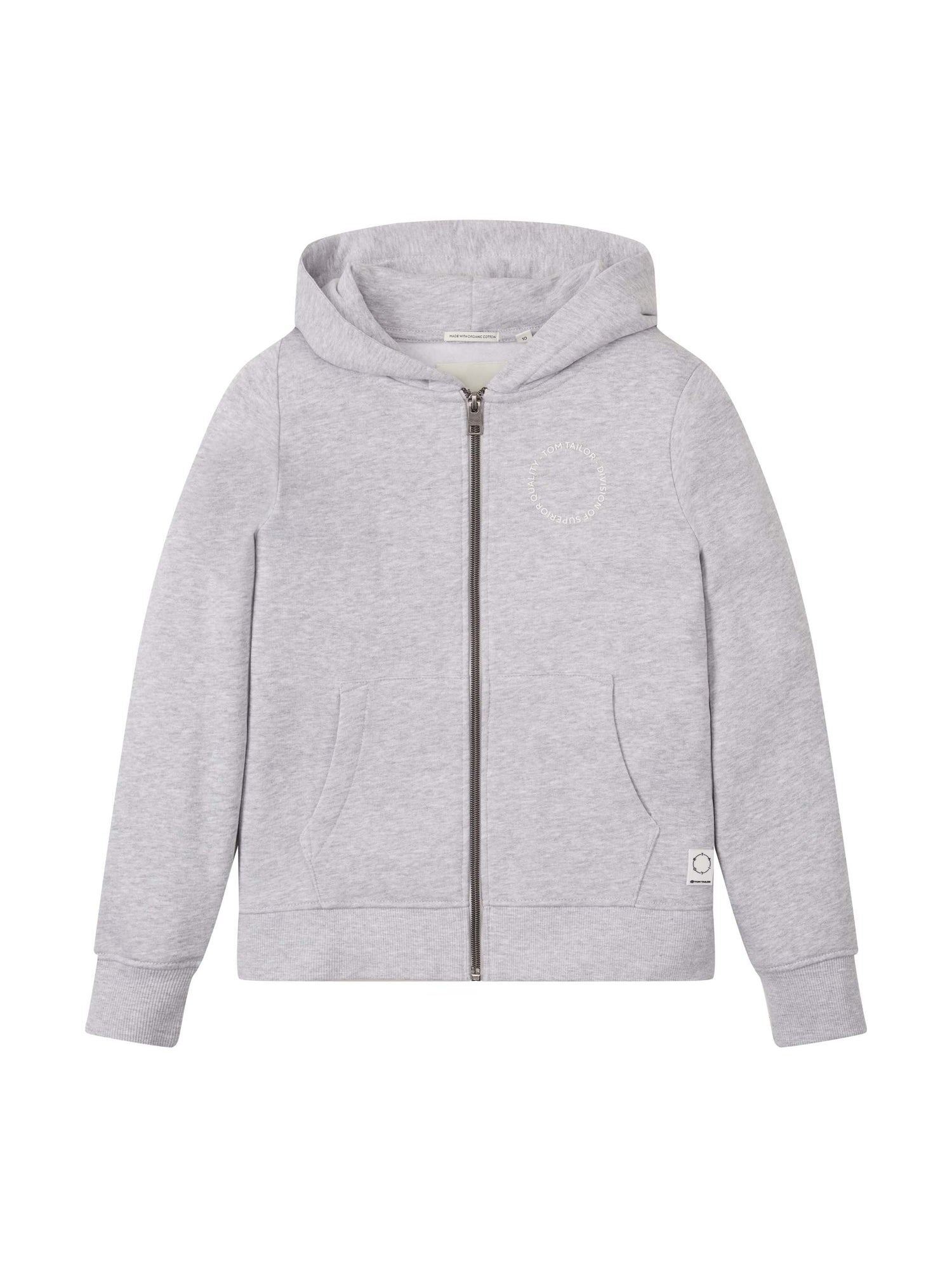 Sweatshirt Jacke in Melange Optik