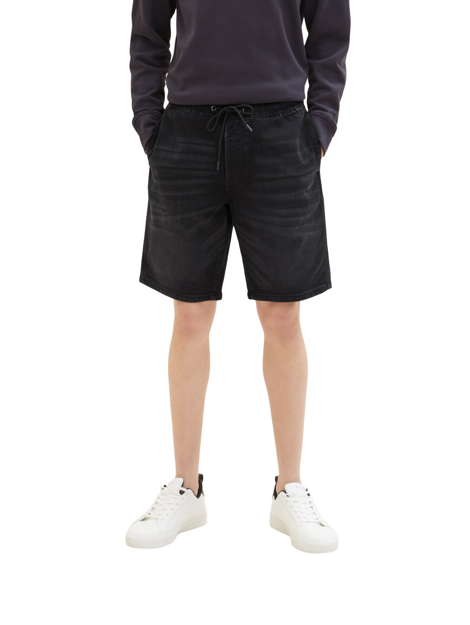 Denim Shorts mit elastischem Bund