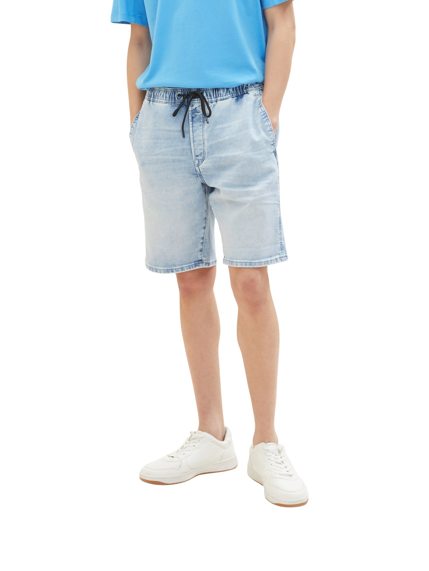 Denim Shorts mit elastischem Bund