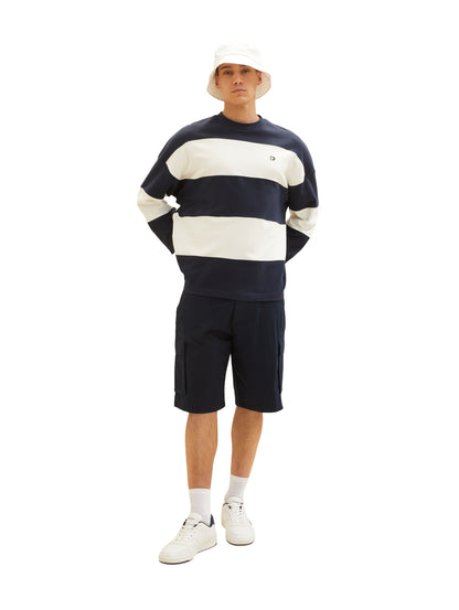 relaxed waffle sweatshorts