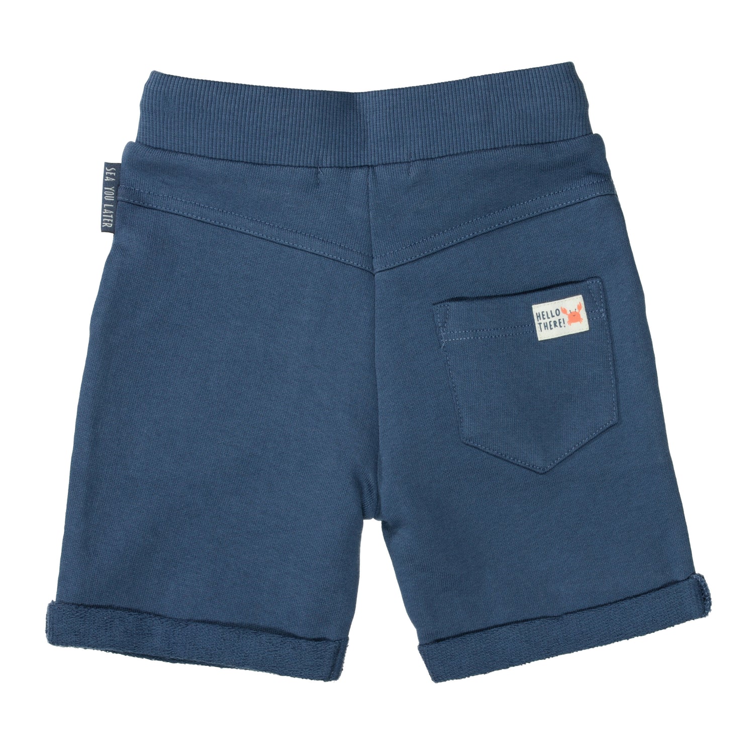 Sweatbermudas mit Label-Patch