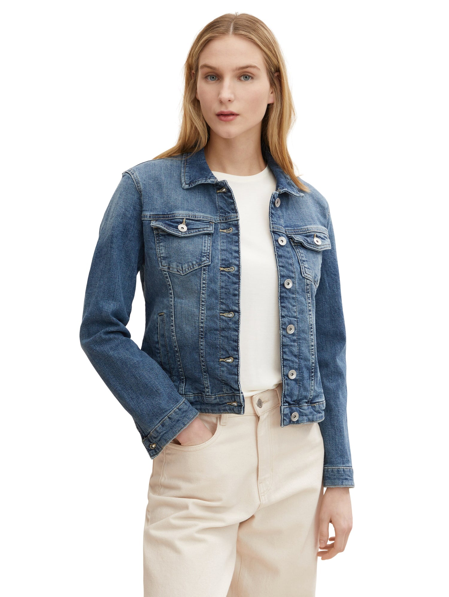 Jeansjacke mit Bio-Baumwolle