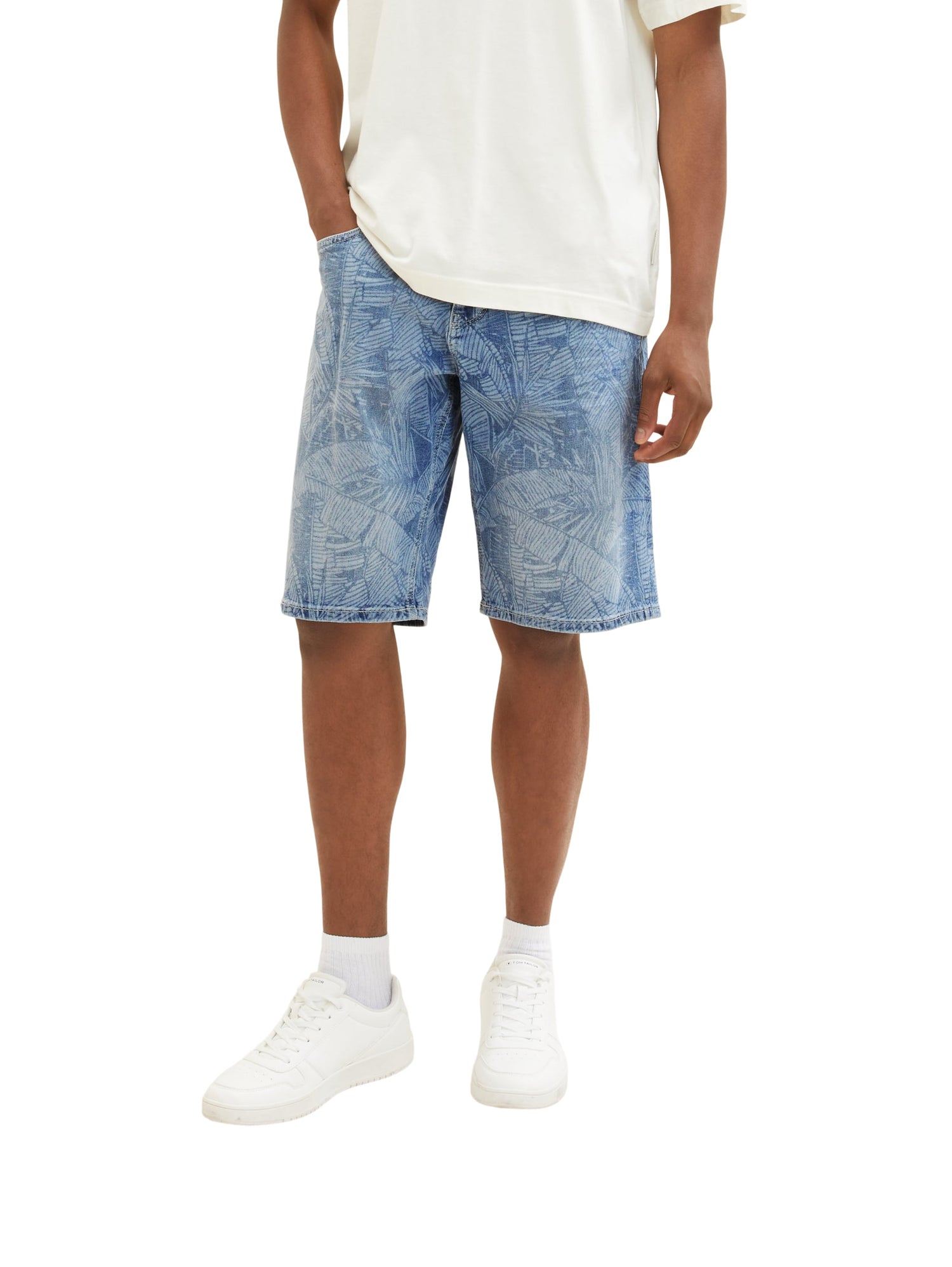 Gemusterte Morris Jeansshorts