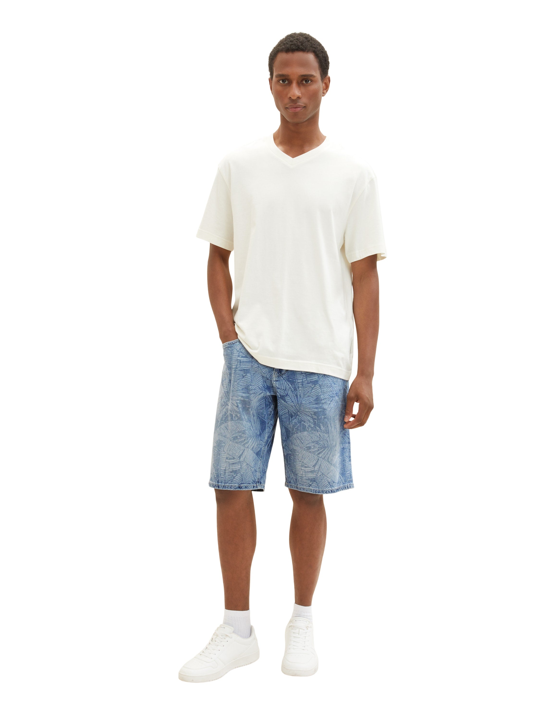 Gemusterte Morris Jeansshorts