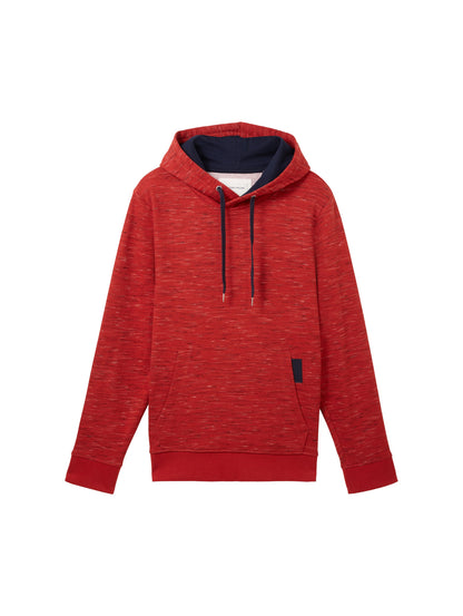 Hoodie in Melange Optik