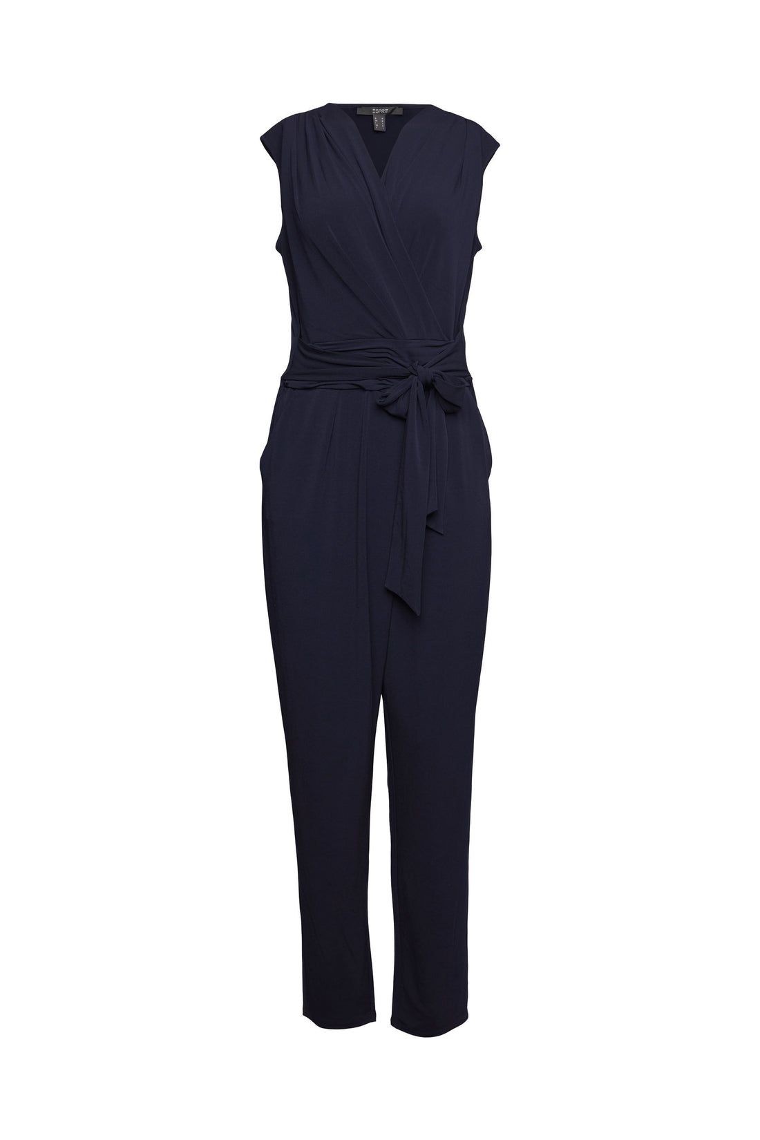 Jumpsuit mit Crossover-V-Ausschnitt