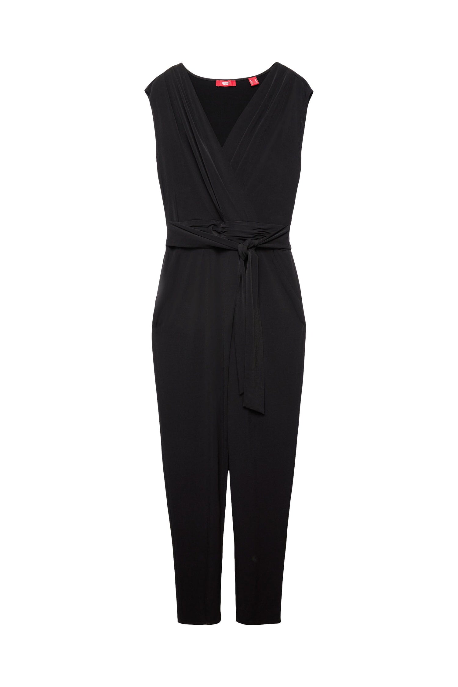 Jumpsuit mit Crossover-V-Ausschnitt