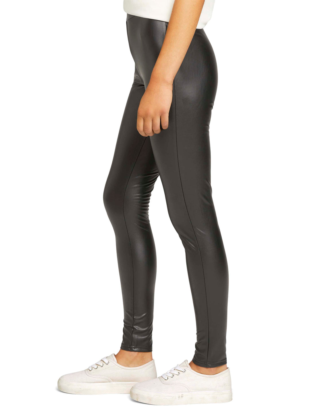 Leggings in Lederoptik