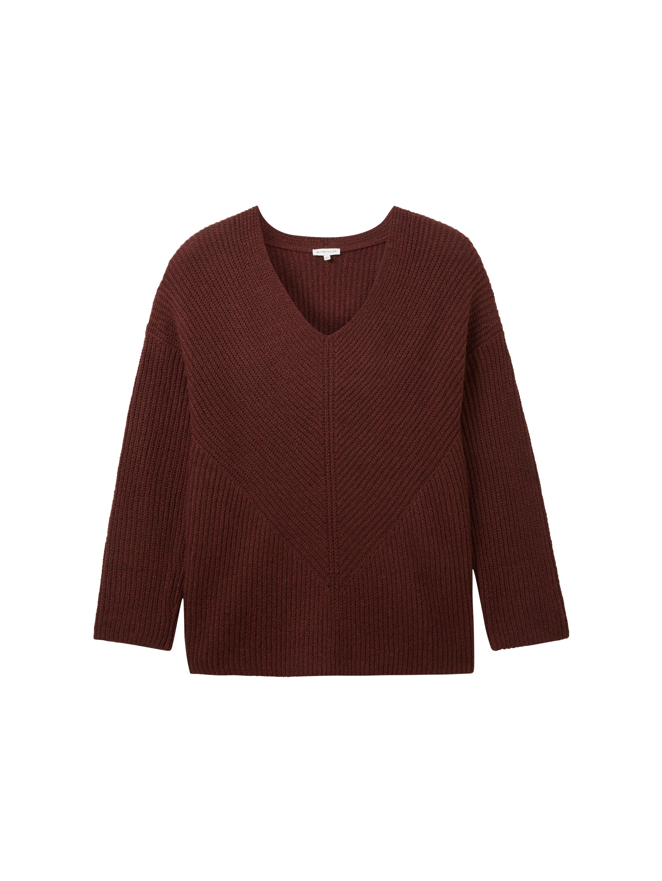 Plus Size - Strickpullover mit V-Ausschnitt