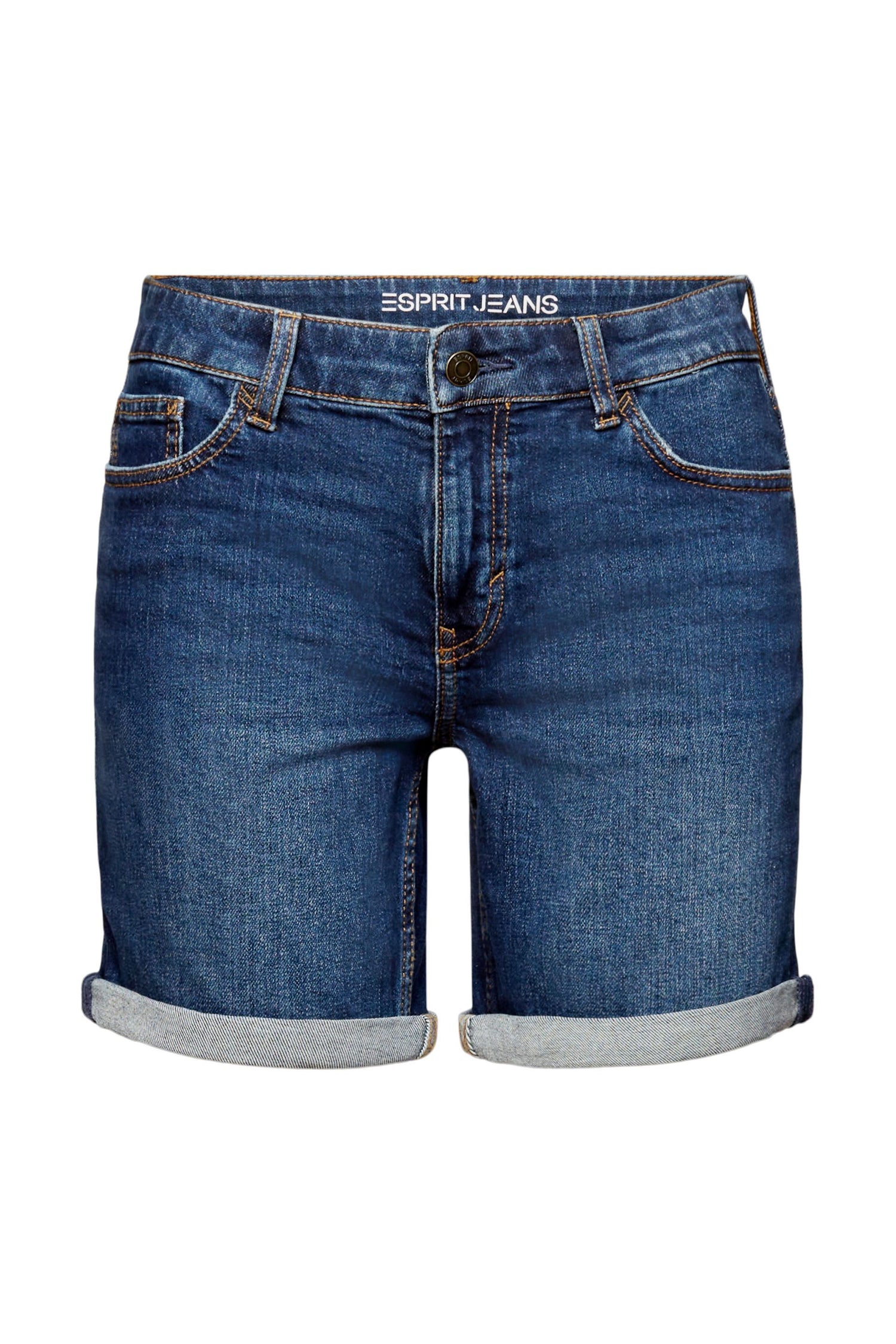 Normal geschnittene Shorts mit mittelhohem Bund