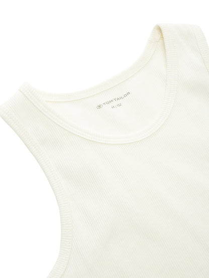 Cropped Tanktop mit Bio-Baumwolle