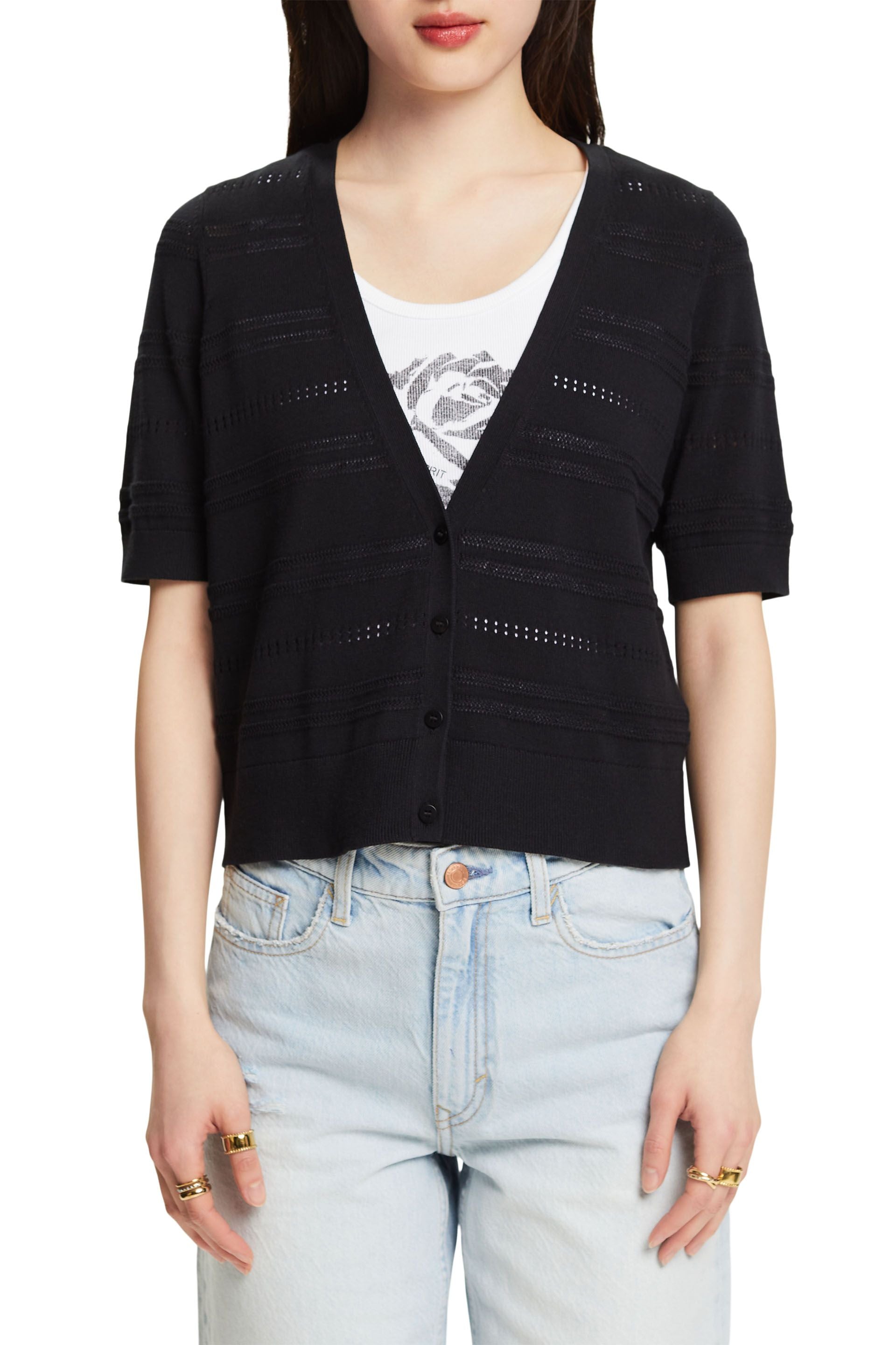 Women Sweaters cardigan short sleeve