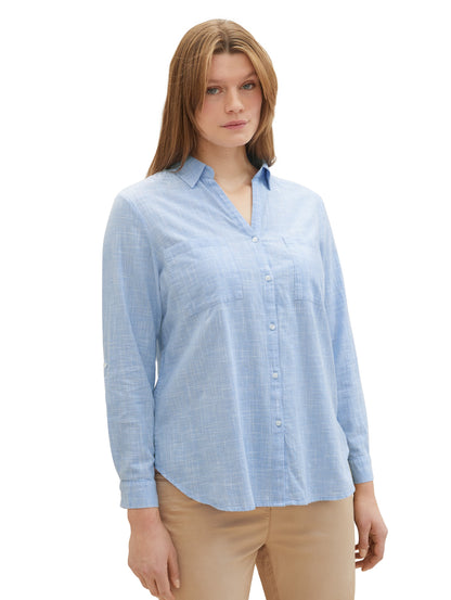 Plus Size - Strukturierte Bluse