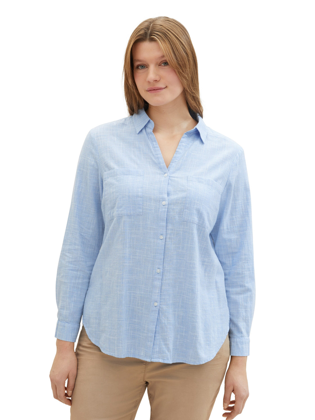 Plus Size - Strukturierte Bluse