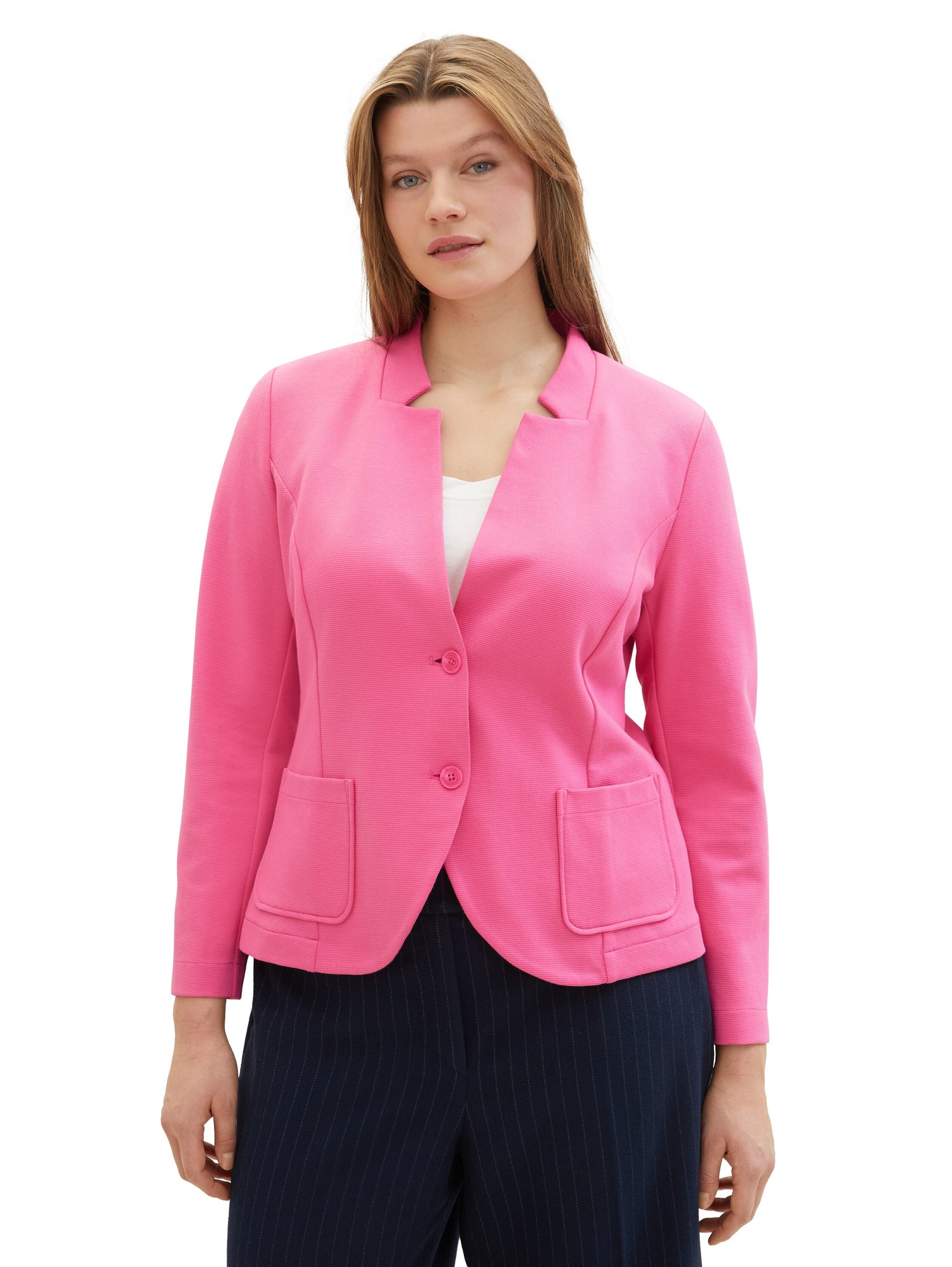 Plus Size - Blazer mit Ottoman Struktur