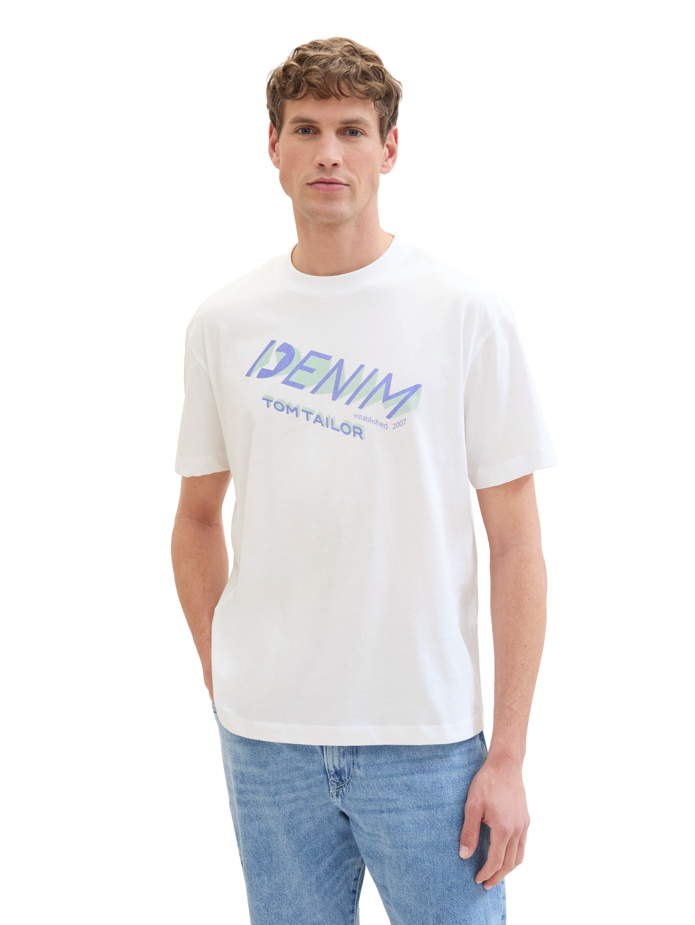 T-Shirt mit Logo Print