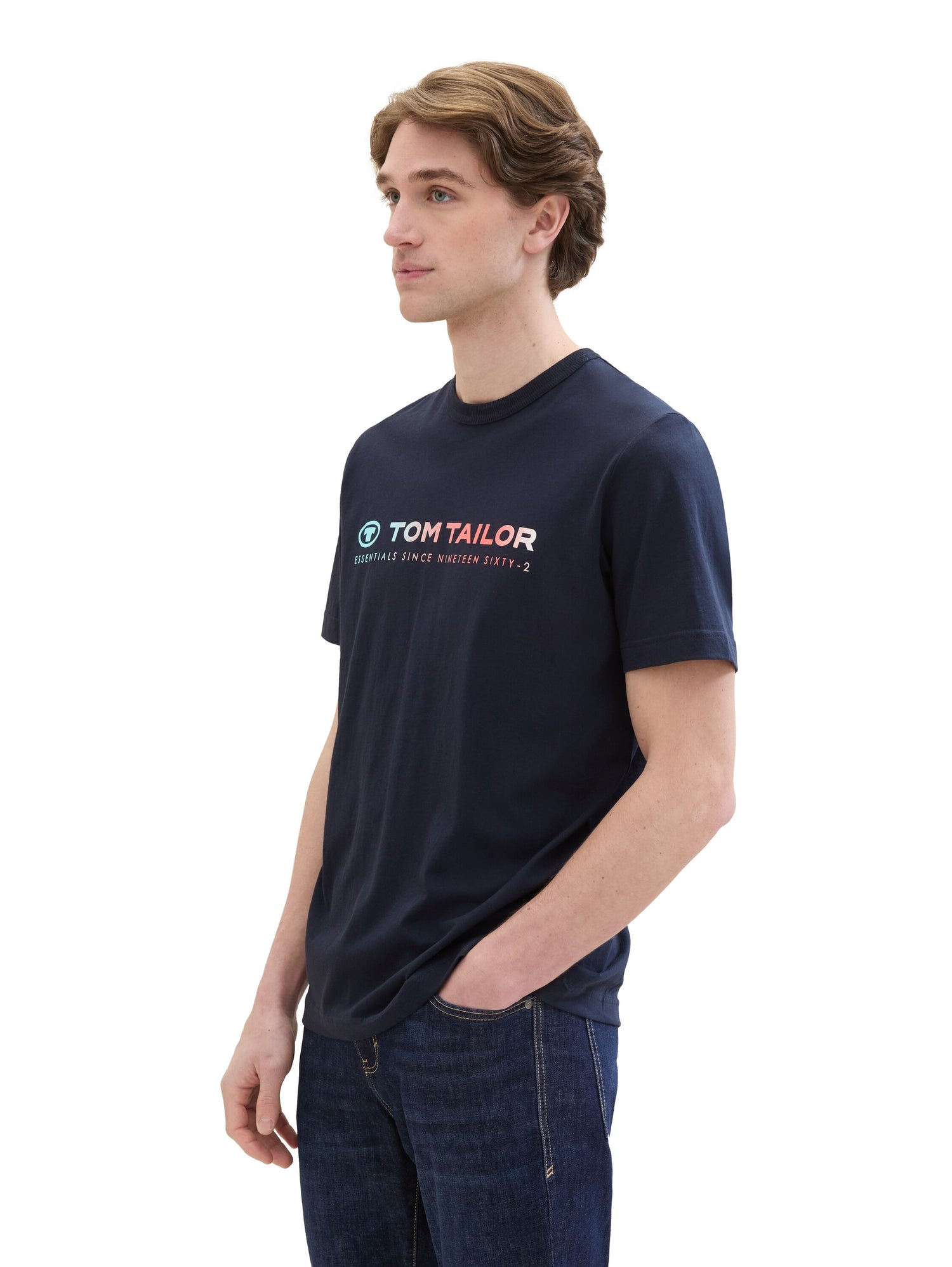 T-Shirt mit Logo Print