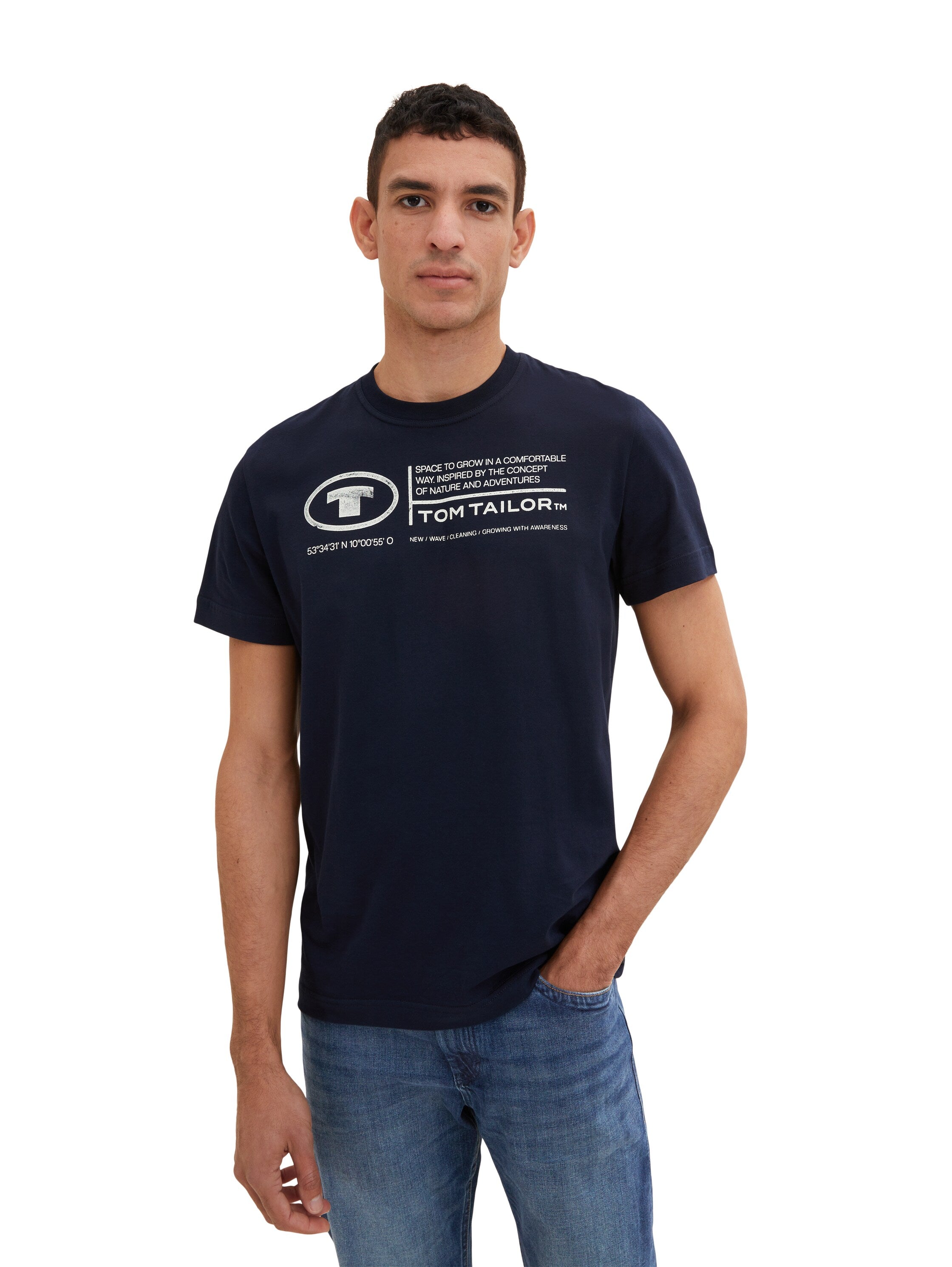 T-Shirt mit Logo Print