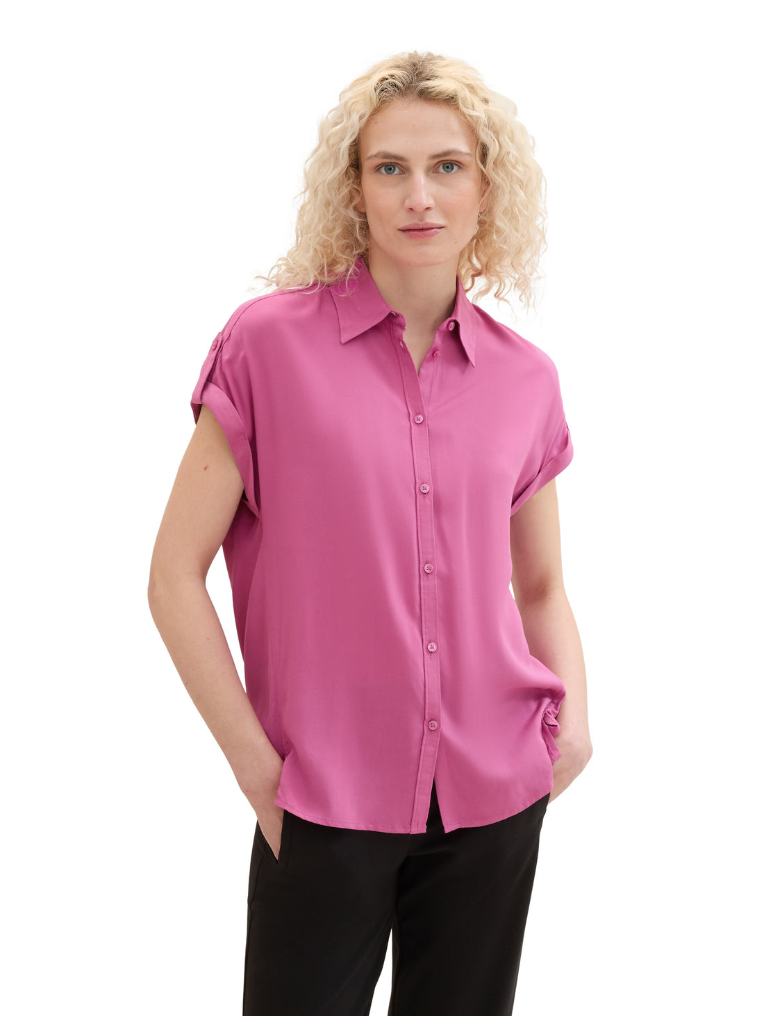 Loose Fit Bluse aus Viskose