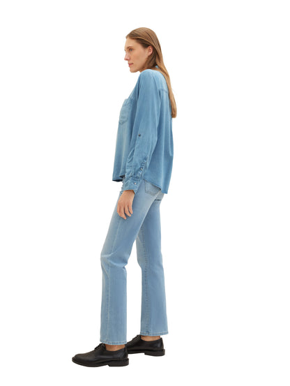 Alexa Straight Jeans mit recyceltem Polyester