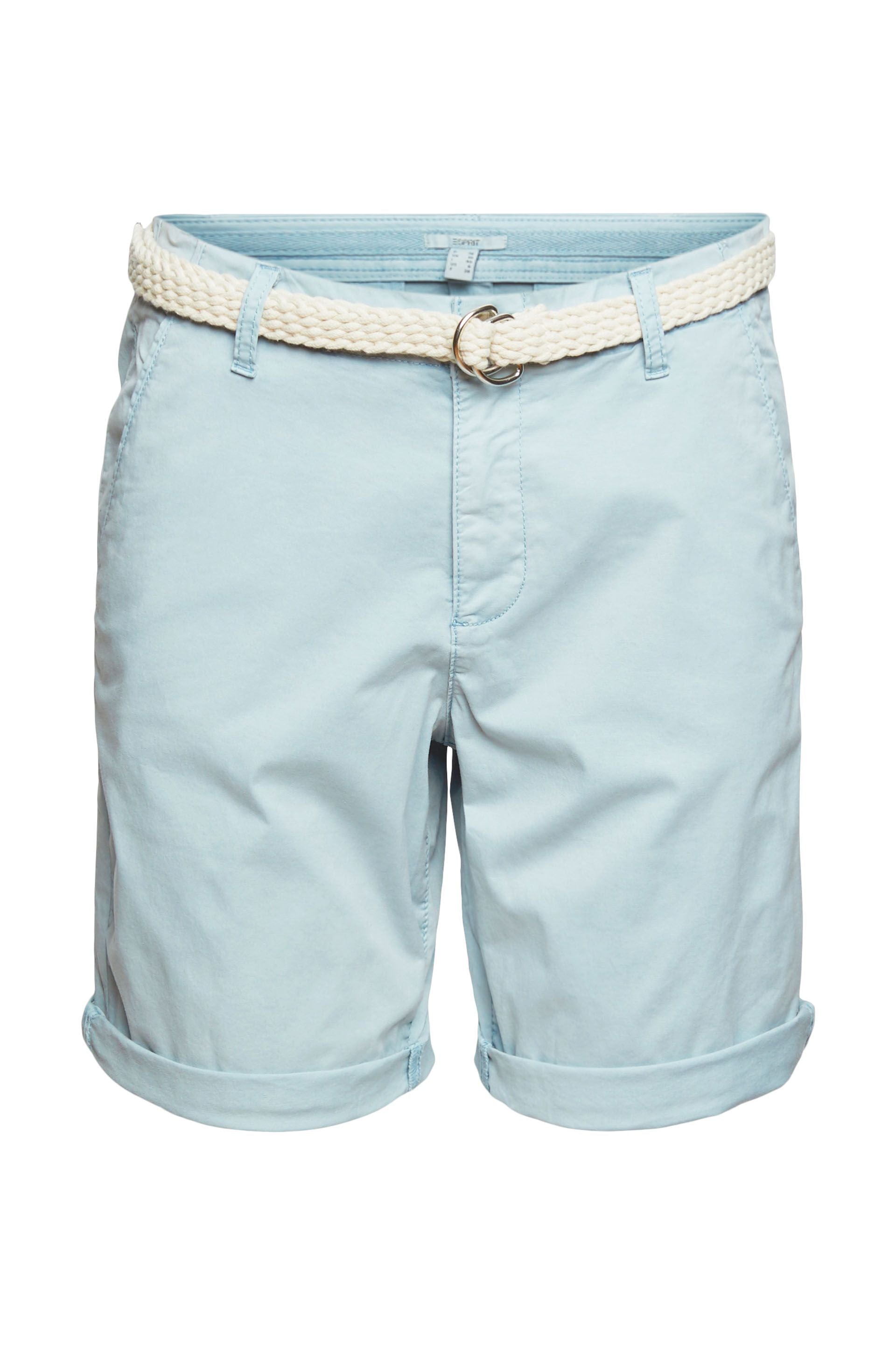 Shorts mit geflochtenem Gürtel