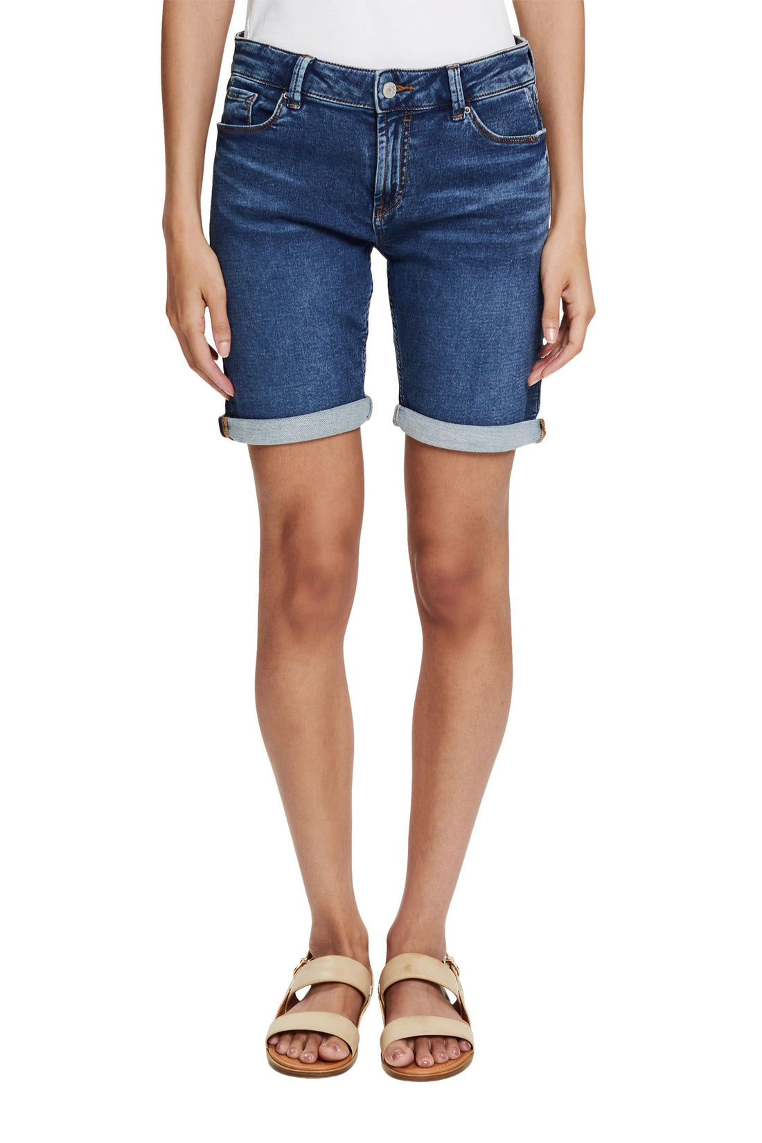 Jeans-Shorts aus Bio-Baumwoll-Mix