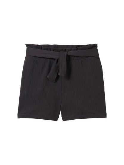 Relaxed Shorts mit Raffung