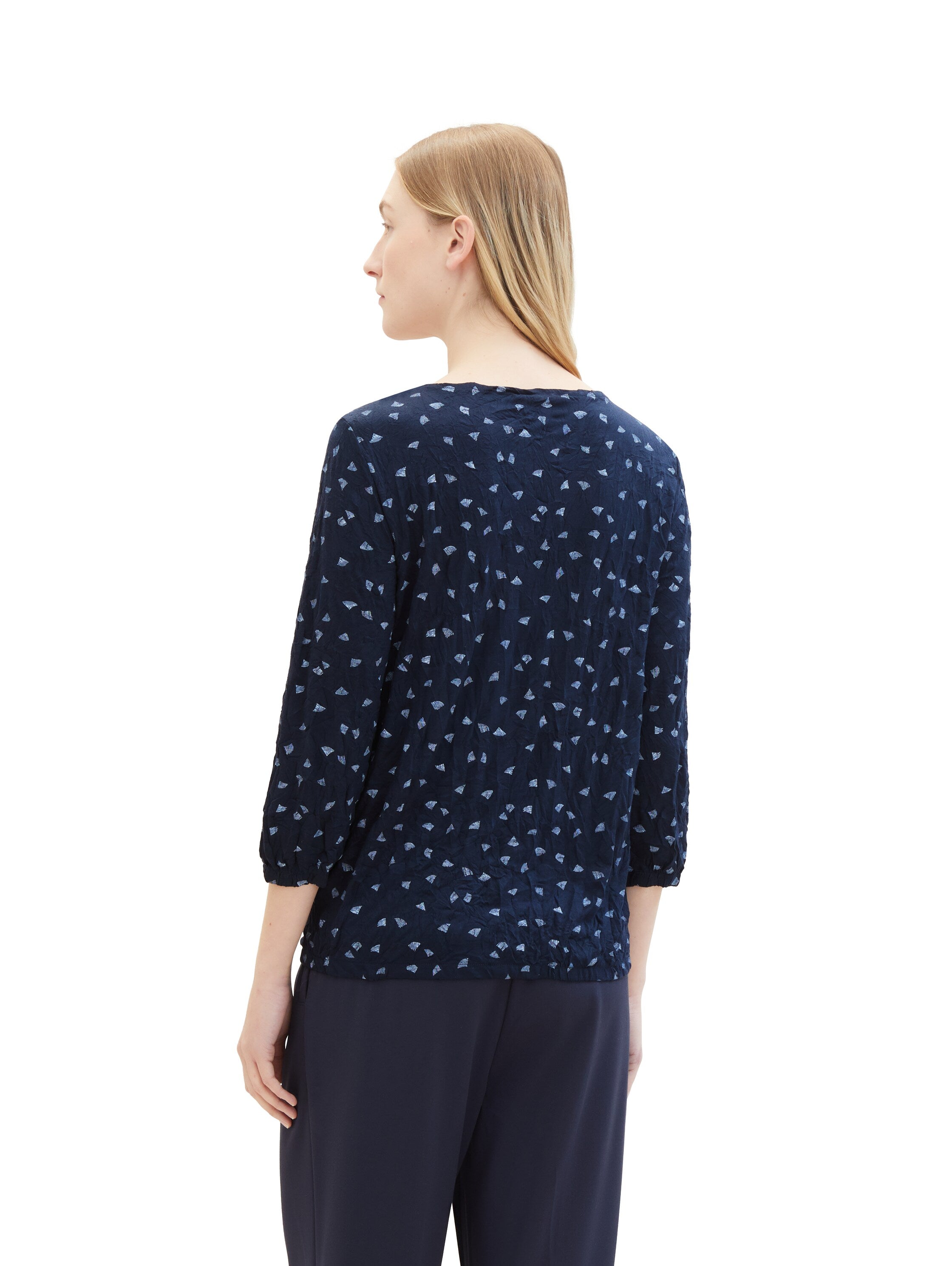 Henleyshirt mit Allover-Print