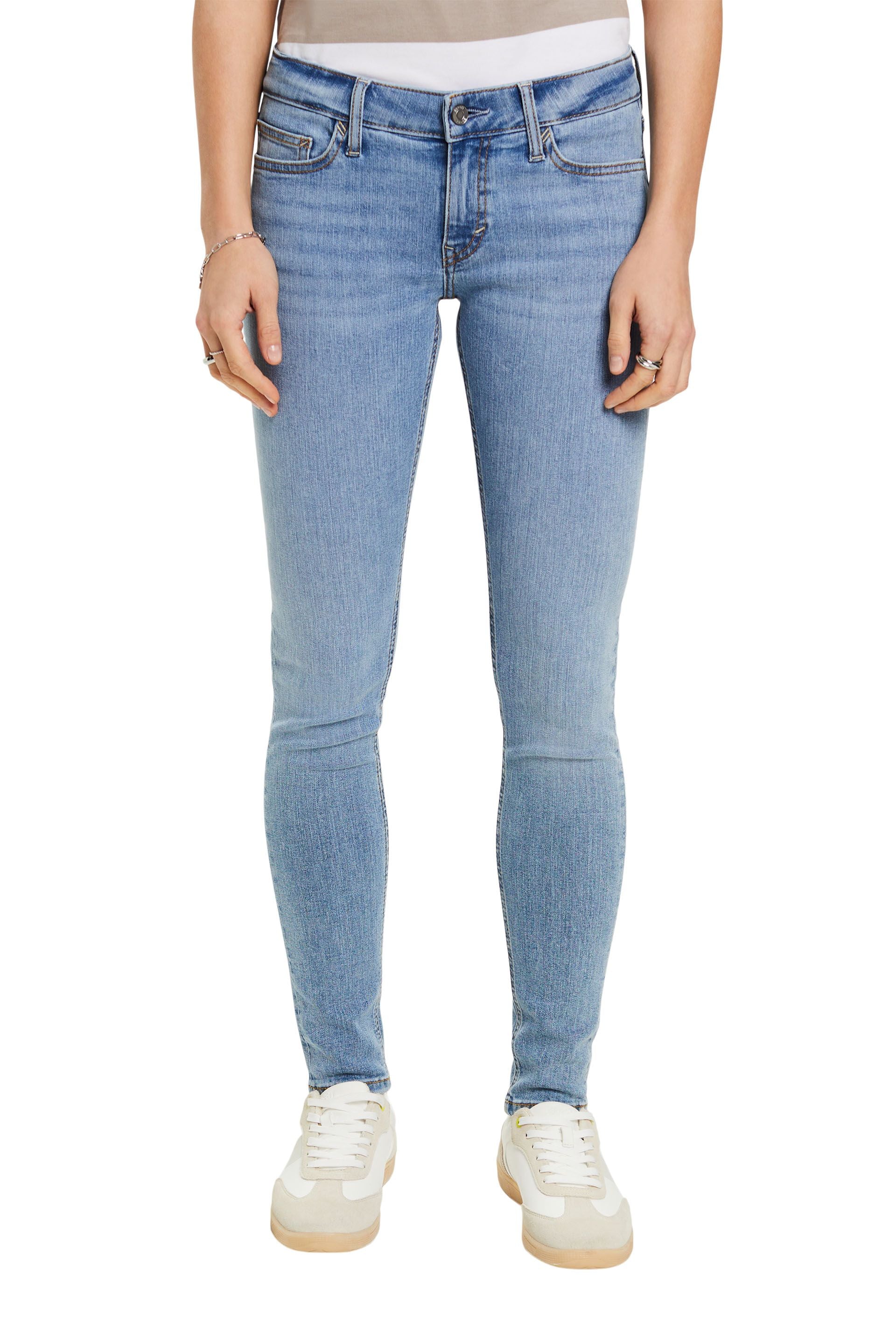 Skinny Jeans mit niedrigem Bund