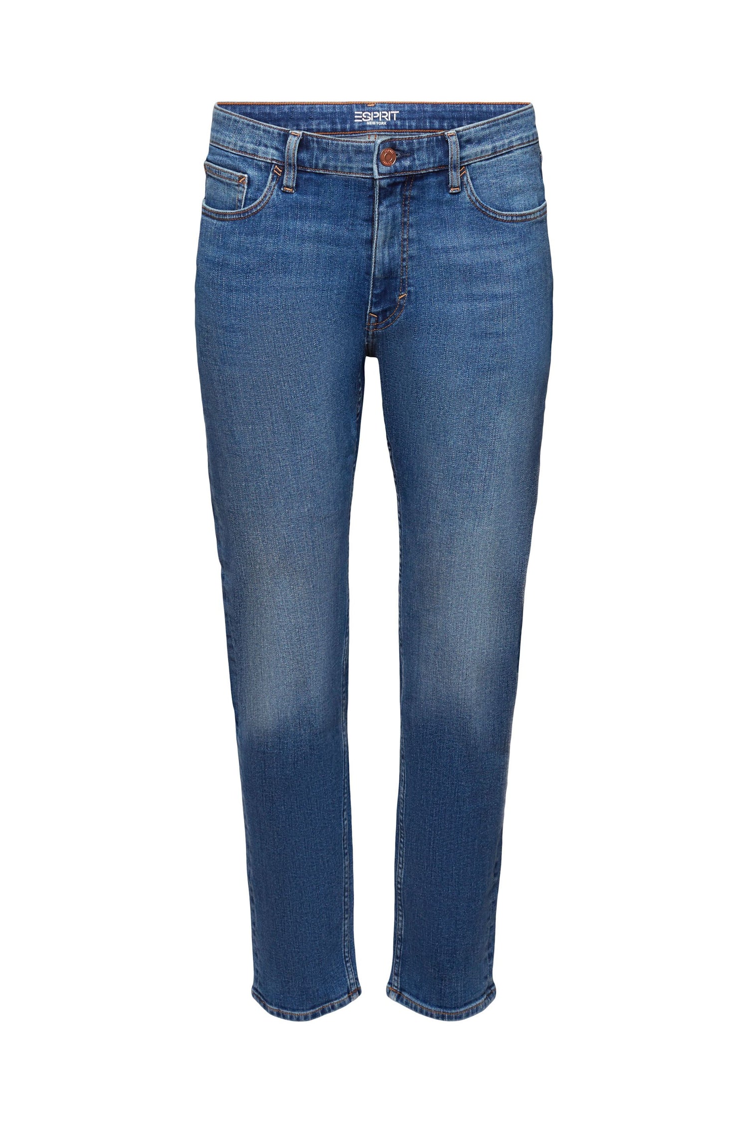 Jeans mit geradem Bein, Baumwollstretch