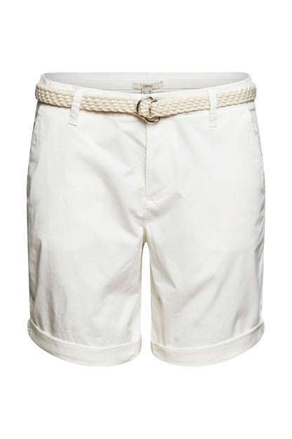 Shorts mit geflochtenem Gürtel