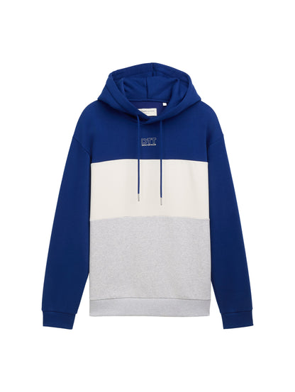 Colorblock Hoodie mit Print