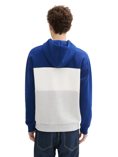 Colorblock Hoodie mit Print