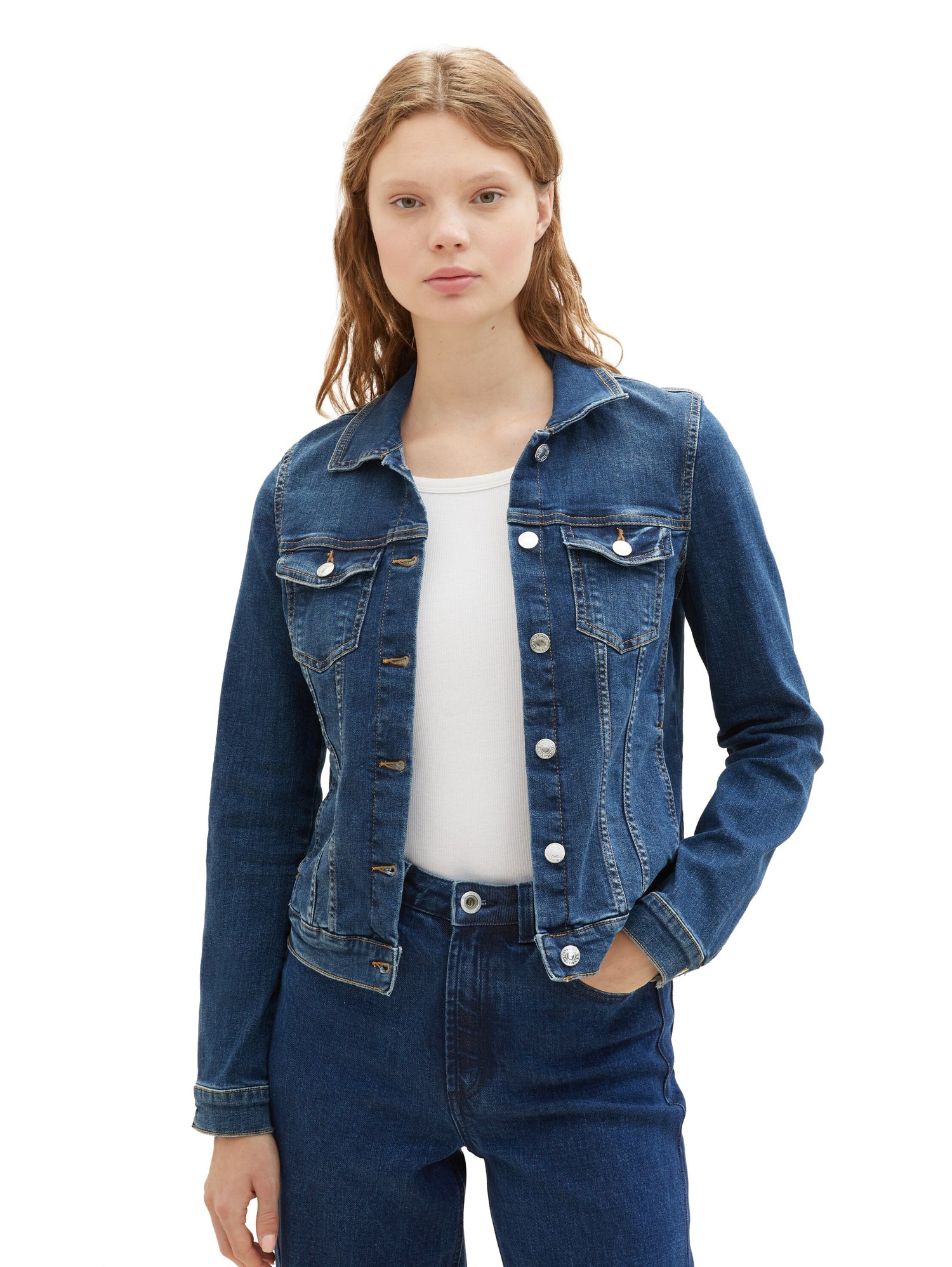 Jeansjacke mit Bio-Baumwolle