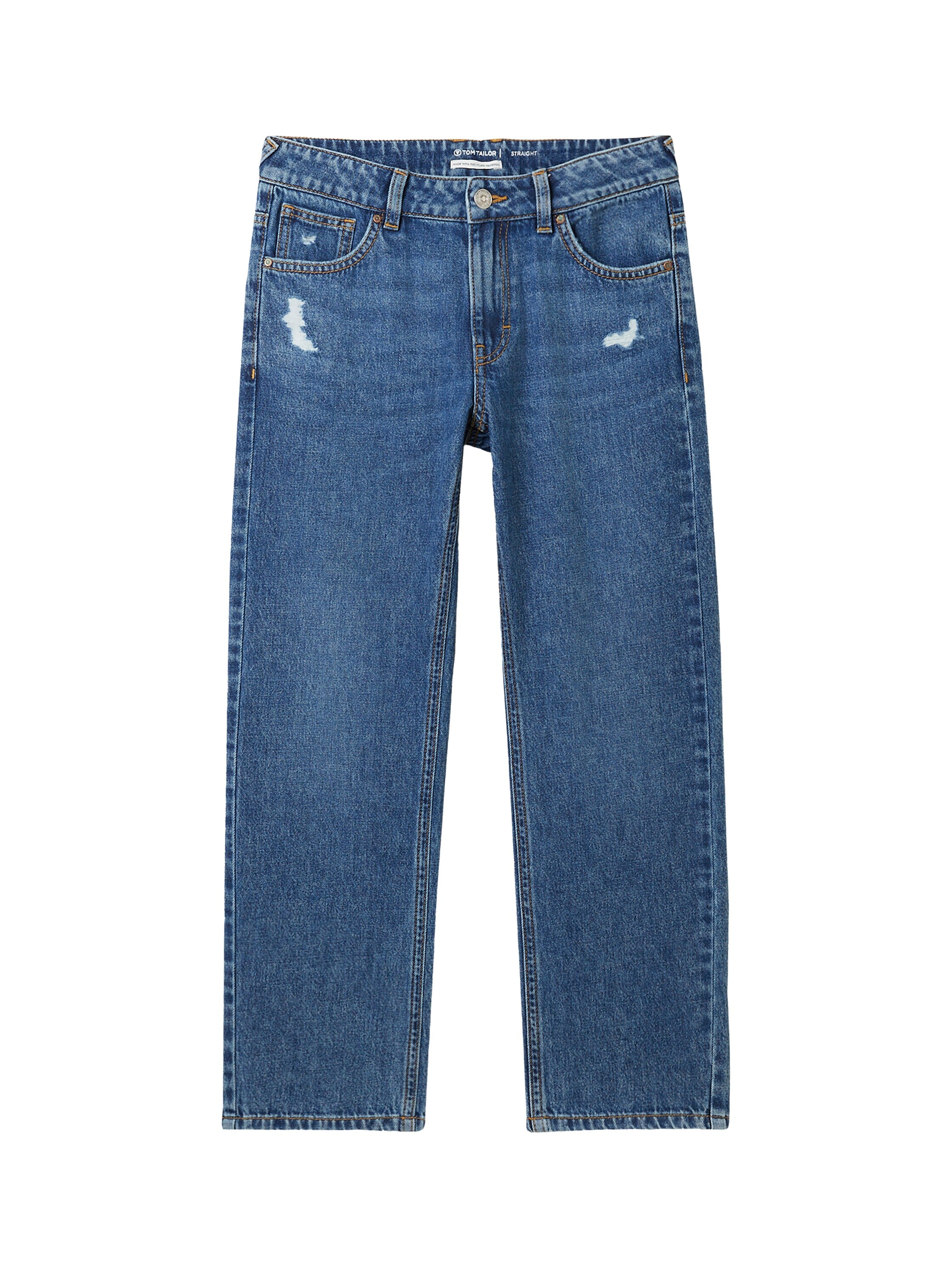 Straight Jeans mit recycelter Baumwolle