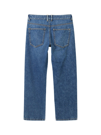 Straight Jeans mit recycelter Baumwolle