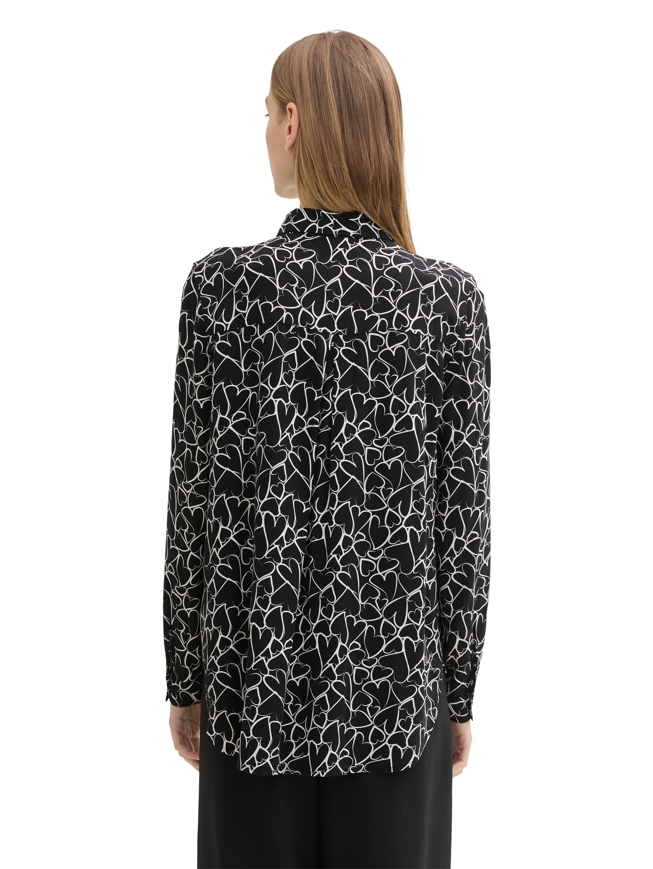 Bluse mit Allover-Print