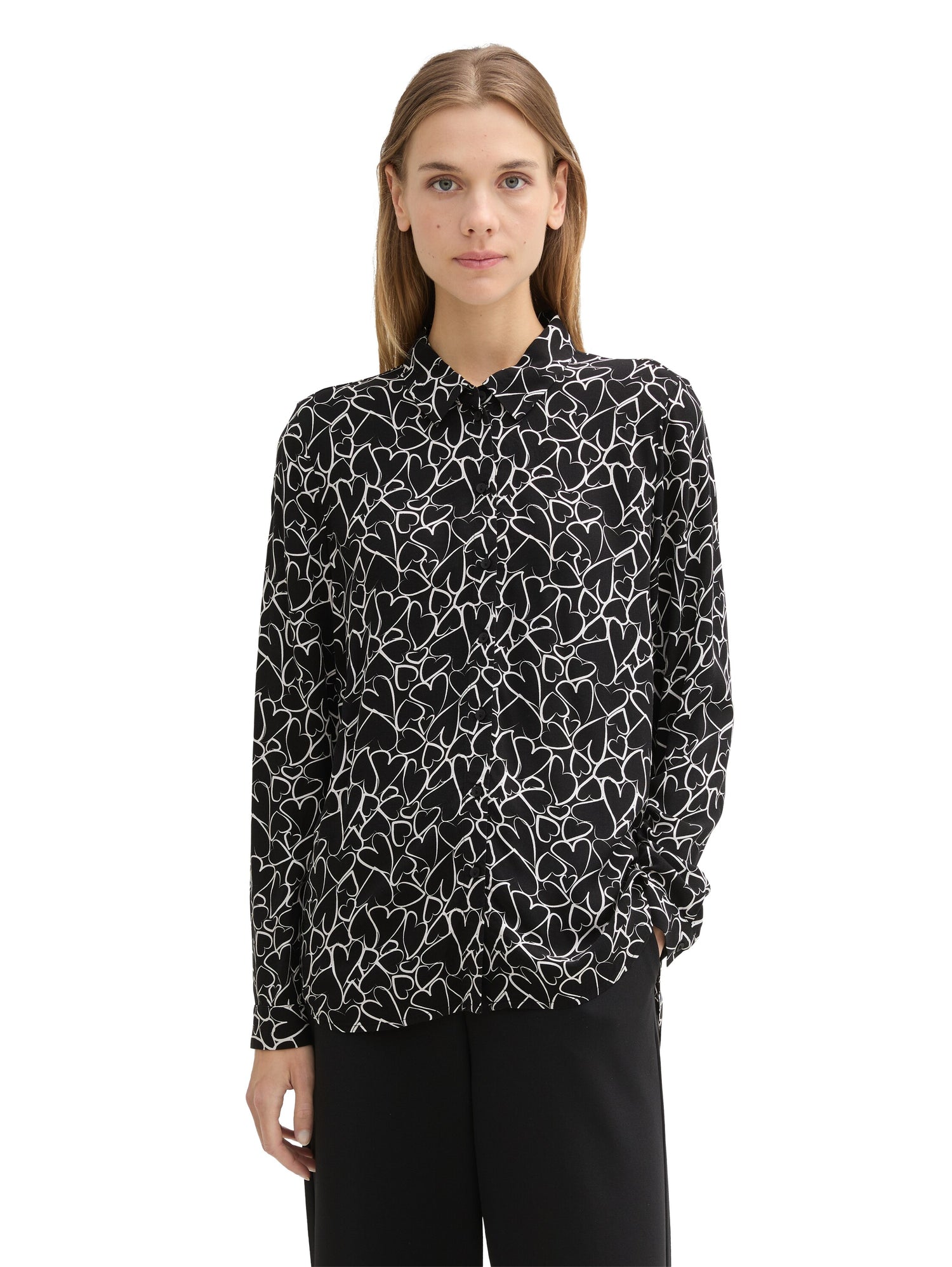 Bluse mit Allover-Print